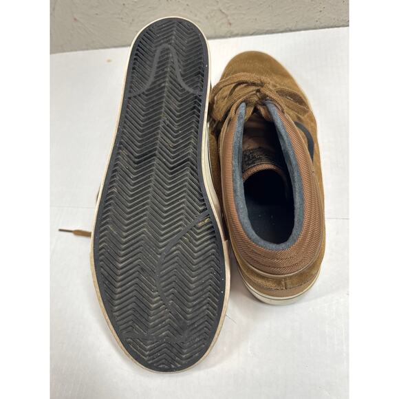 Nike SB‎ Stefan Janoski Mid Military Brown/Sail Black Skateboarding Mens Size 12
